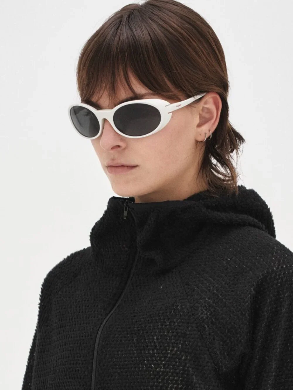 Ridar Fever Sunglasses (White frame / black lens) NEW